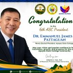 Congratulations: Dr. Pattaguan Elected 6th ASC President