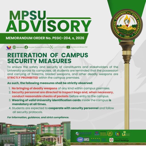ADVISORY|| Reiteration of Campus Security Measures