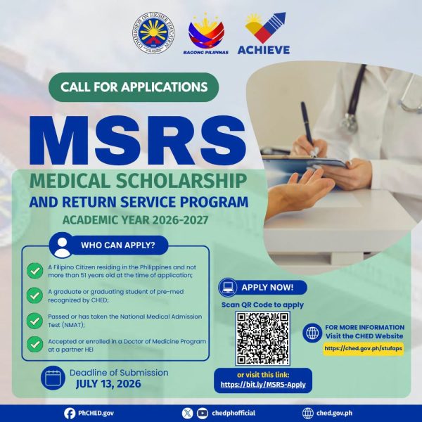 Call for Applications: MSRS Program AY 2026–2027