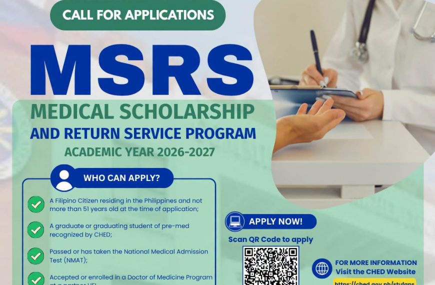 Call for Applications: MSRS Program AY 2026–2027