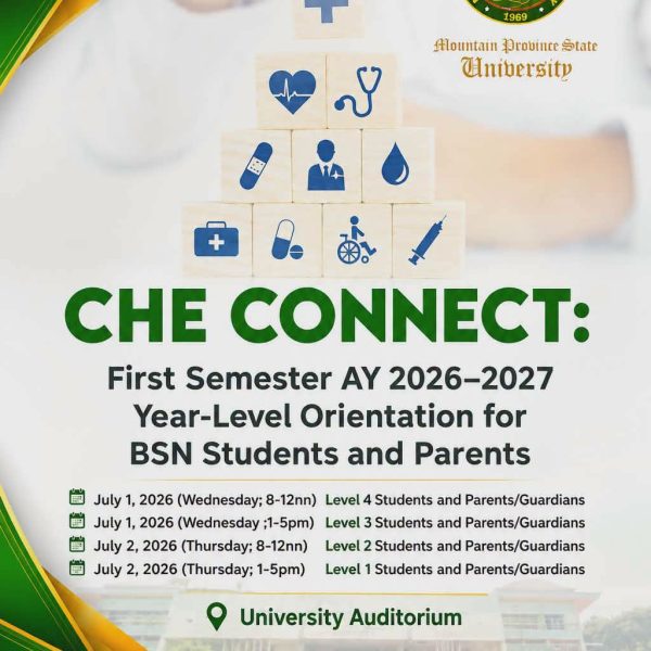 ATTENTION || MPSU College of Healthcare Education to hold “CHE CONNECT” Year-Level Orientation for BSN&hellip;