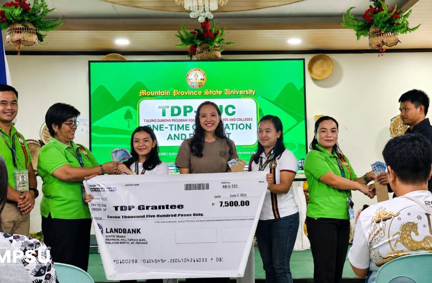132 MPSU Beneficiaries of TDP-SUC One-Time-Grant Receive Orientation and Pay-out
