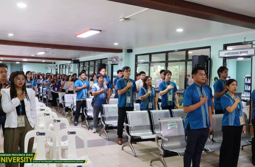 MPSU Community Joins Weekly Flag-Raising Ceremony