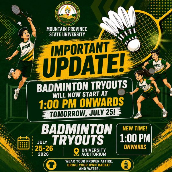 MPSU Badminton Tryouts Rescheduled