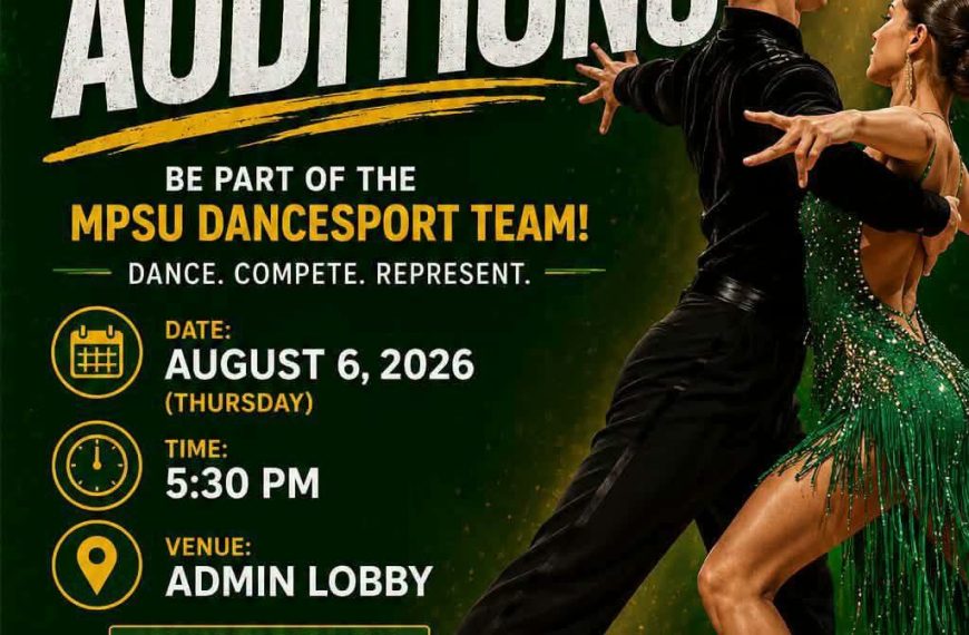 OPEN FOR AUDITION || MPSU DANCESPORT