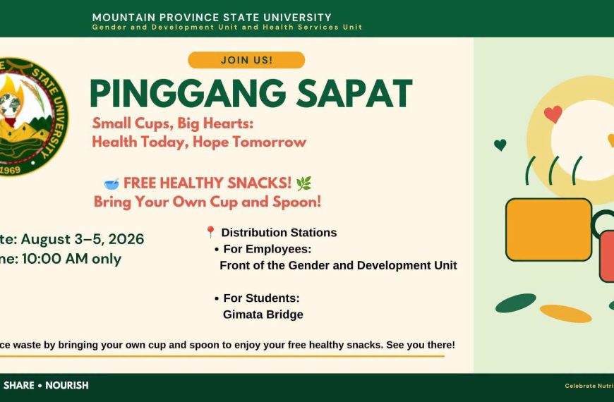 UMALI KAYO || MPSU promotes healthy living through ‘Pinggang Sapat’ initiative