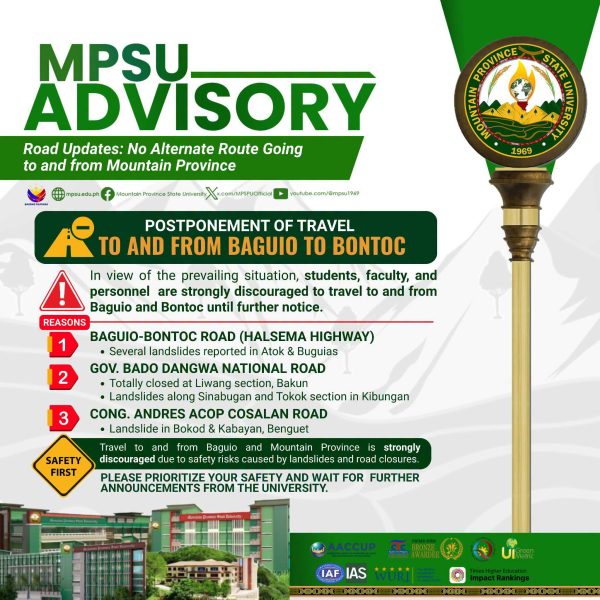 MPSU Travel Advisory: Road Closures