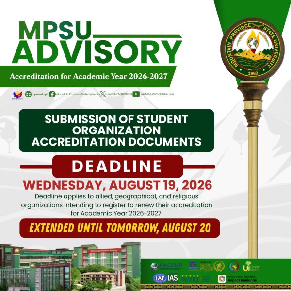 ADVISORY || DEADLINE EXTENDED to AUGUST 20, 2024