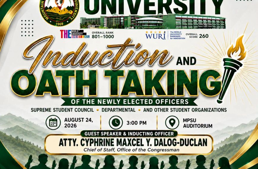 ANNOUNCEMENT || Induction & Oath-Taking Ceremony of SSC Officers