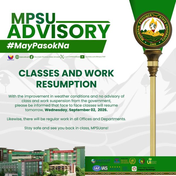 ADVISORY || CLASSES AND WORK RESUMPTION