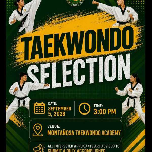 TAEKWONDO SELECTION | Calling All Aspiring Varsity Athletes!