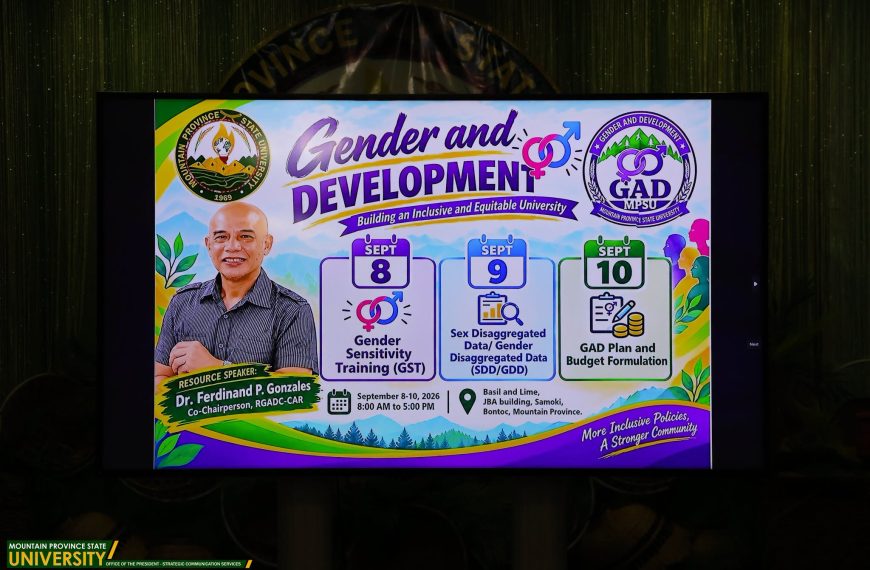 Prexy Cue reinforces commitment to a gender-responsive MPSU