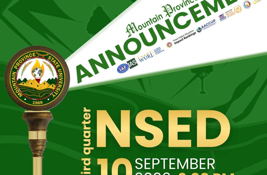 ANNOUNCEMENT || 3rd Quarter Nationwide Simultaneous Earthquake Drill