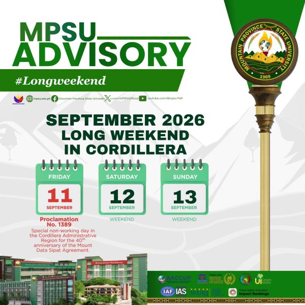 LONG WEEKEND || MPSU Community Observes 40th Mount Data Sipat Anniversary