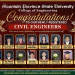 CONGRATULATIONS || MPSU congratulates newly registered Civil Engineers