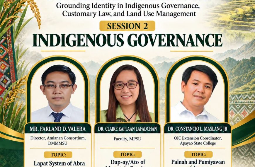 MPSU Hosts Webinar on Indigenous Governance and Cordilleran Identity